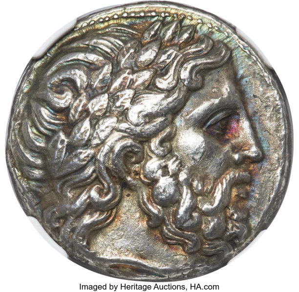 New-Acquisition---Rainbow-Toned-Philip-II-Tetradrachm